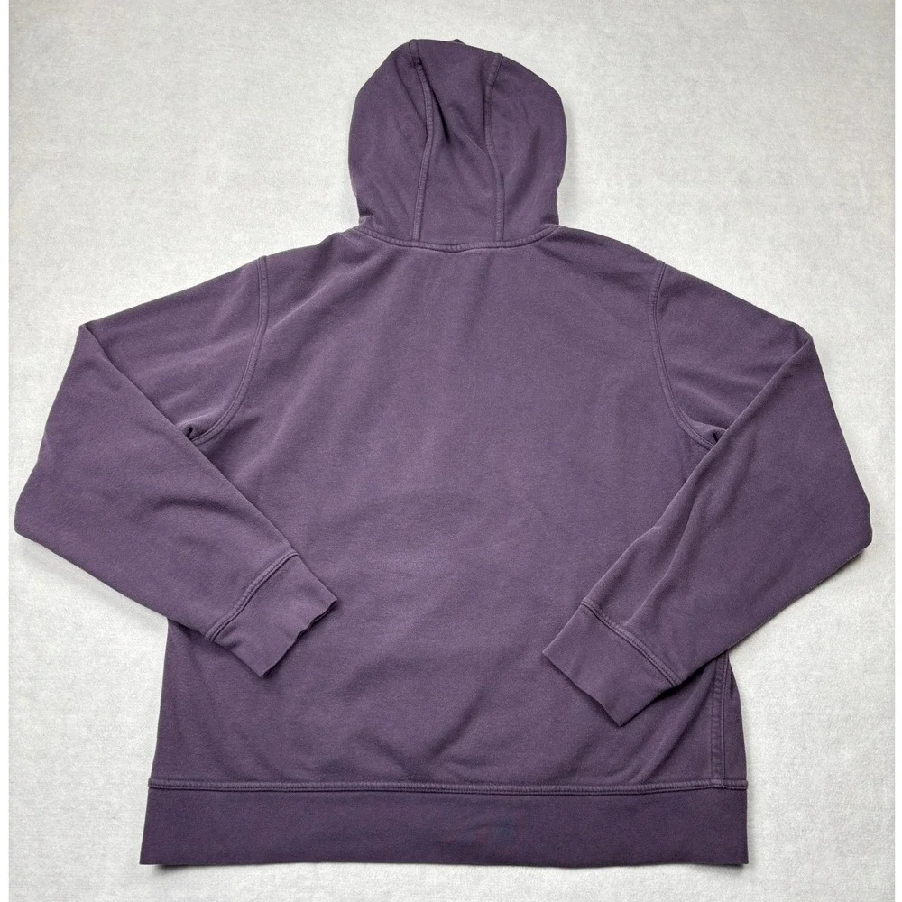The North Face Mens Purple Orange Box Logo‎ Hoodie Pullover A3KA8 Large